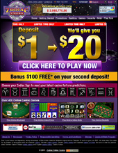 Zodiac Casino - Screenshot 1