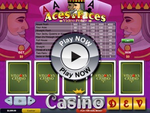 Click to play Aces and Faces Video Poker