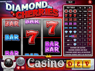 Bovada Casino Releases Diamond Cherries Online Slot